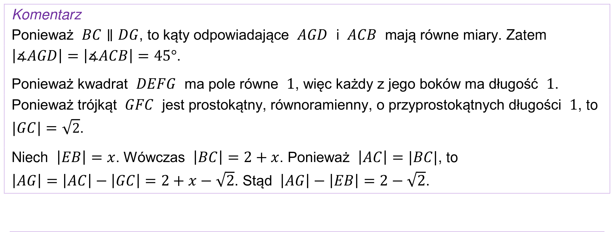 Zbiór zadań 2022 – podstawa, odpowiedź do zadania 40, fragment 2