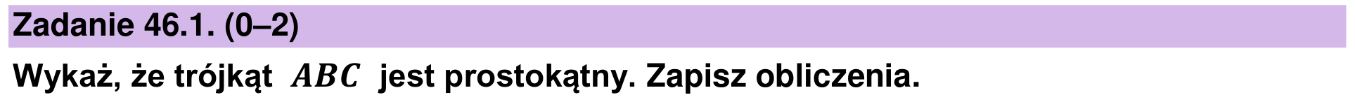 Zbiór zadań 2022 – podstawa, zadanie 46.1