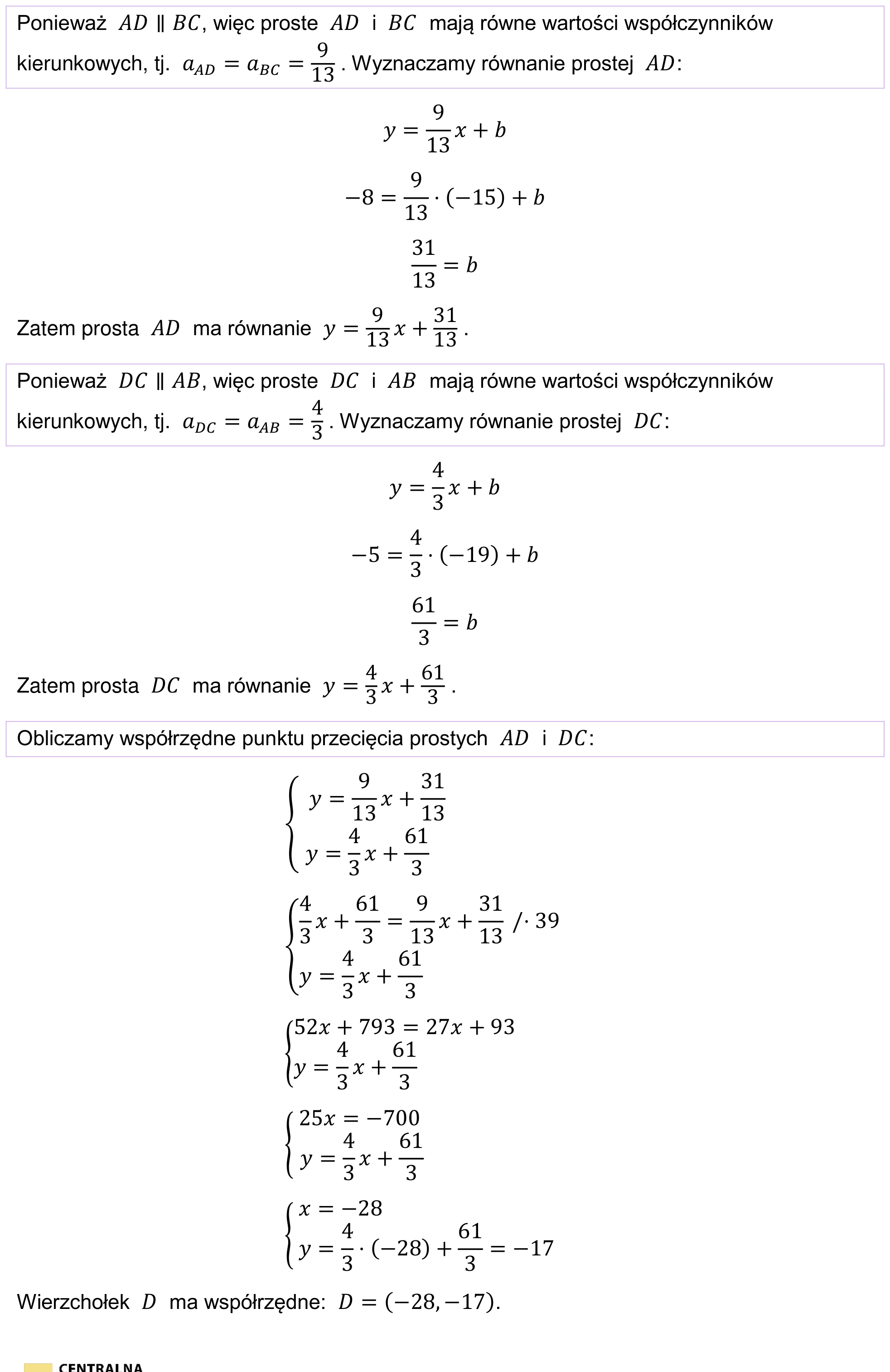 Zbiór zadań 2022 – podstawa, odpowiedź do zadania 46.2, fragment 2