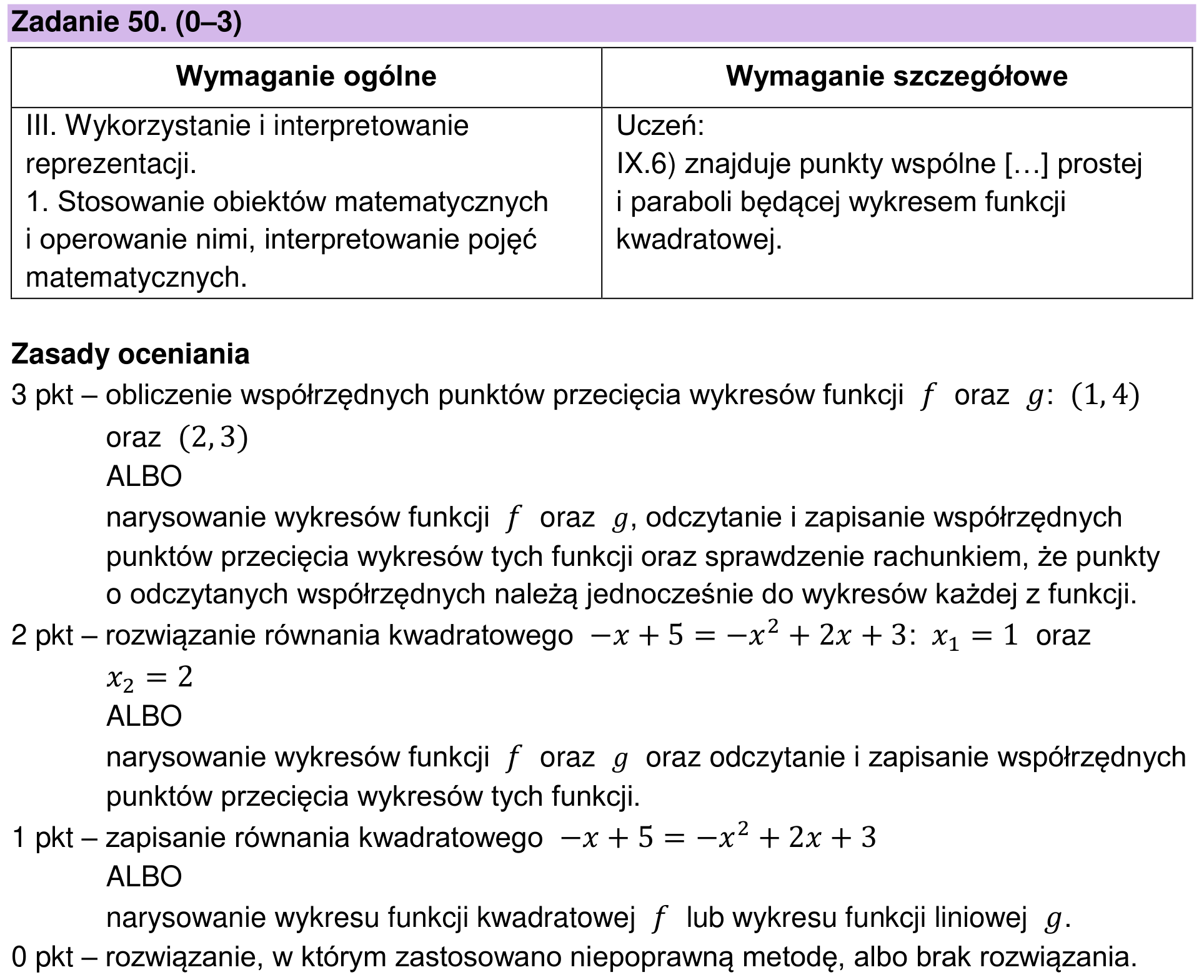 Zbiór zadań 2022 – podstawa, odpowiedź do zadania 50, fragment 1