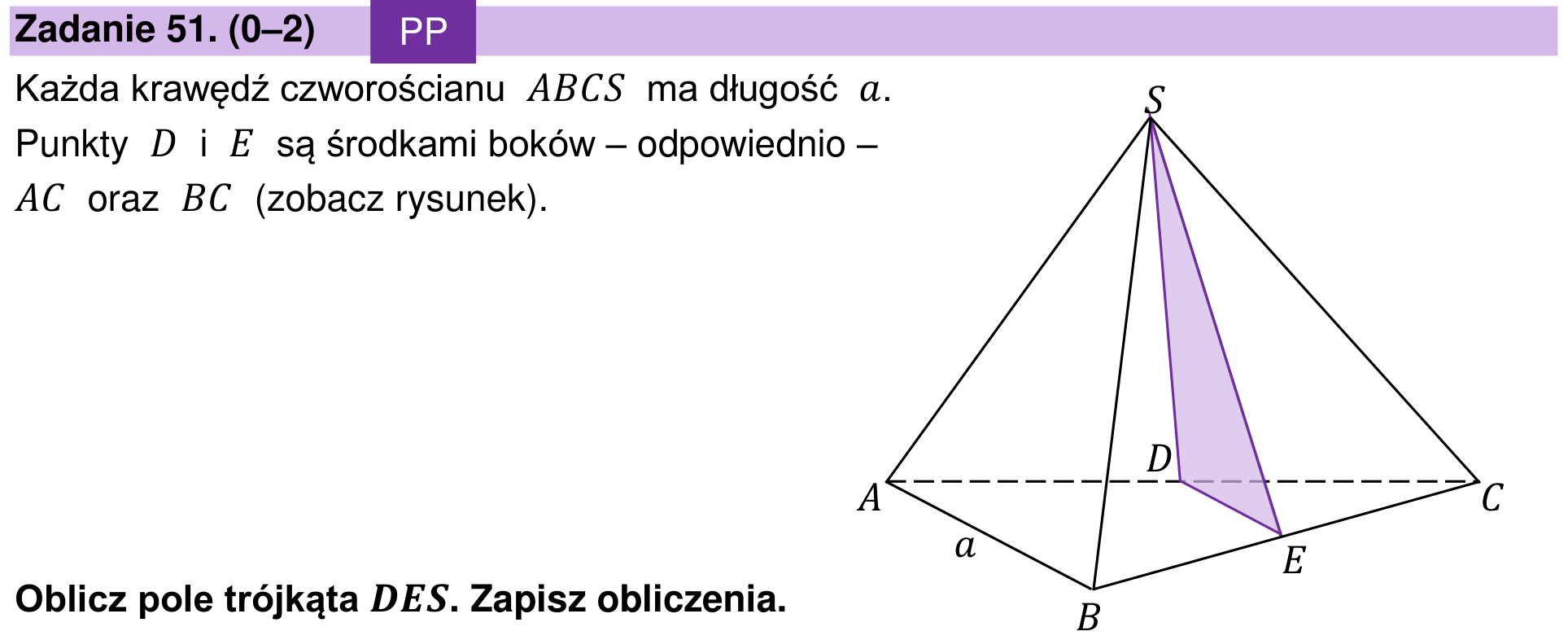 Zbiór zadań 2022 – podstawa, zadanie 51