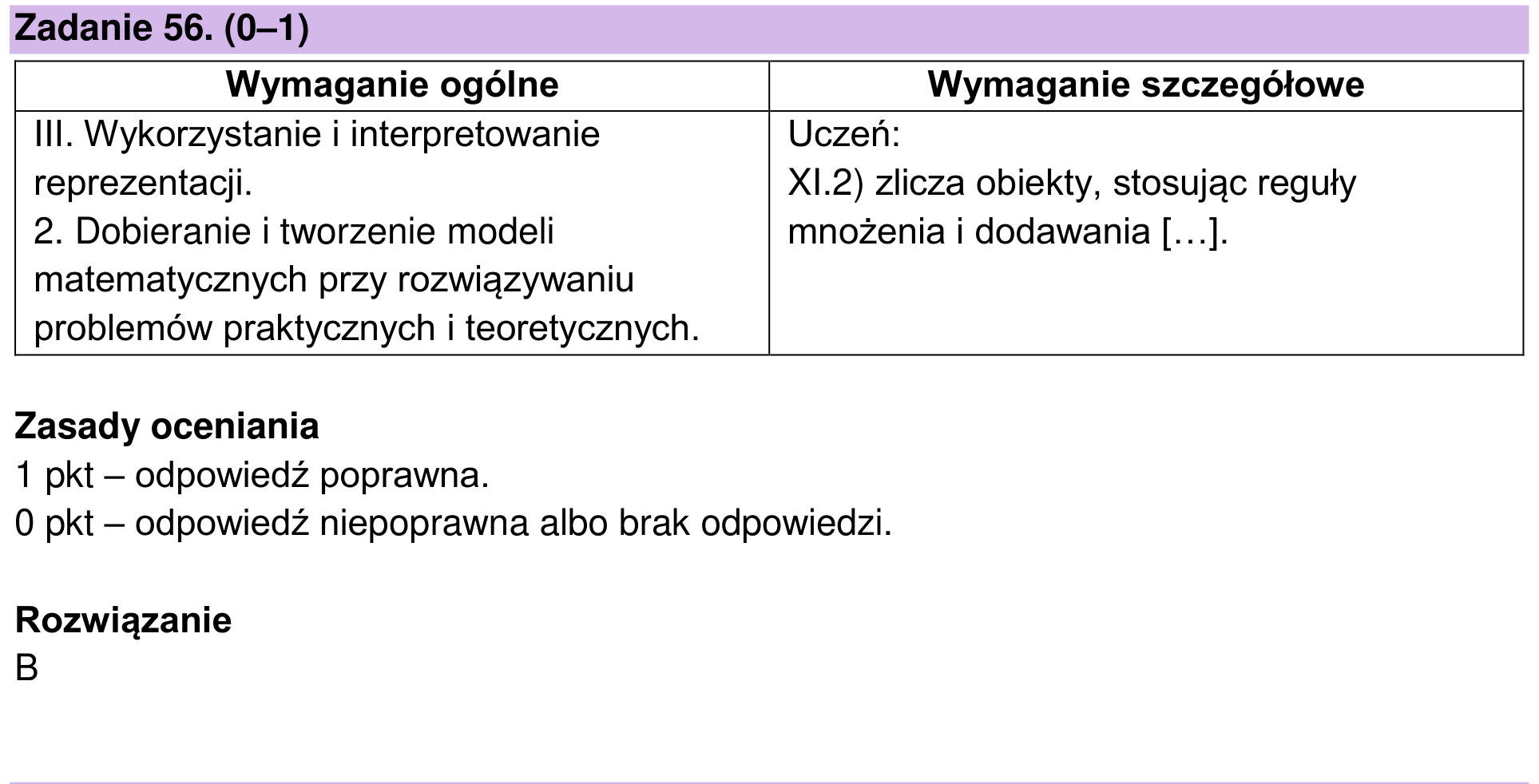 Zbiór zadań 2022 – podstawa, odpowiedź do zadania 56