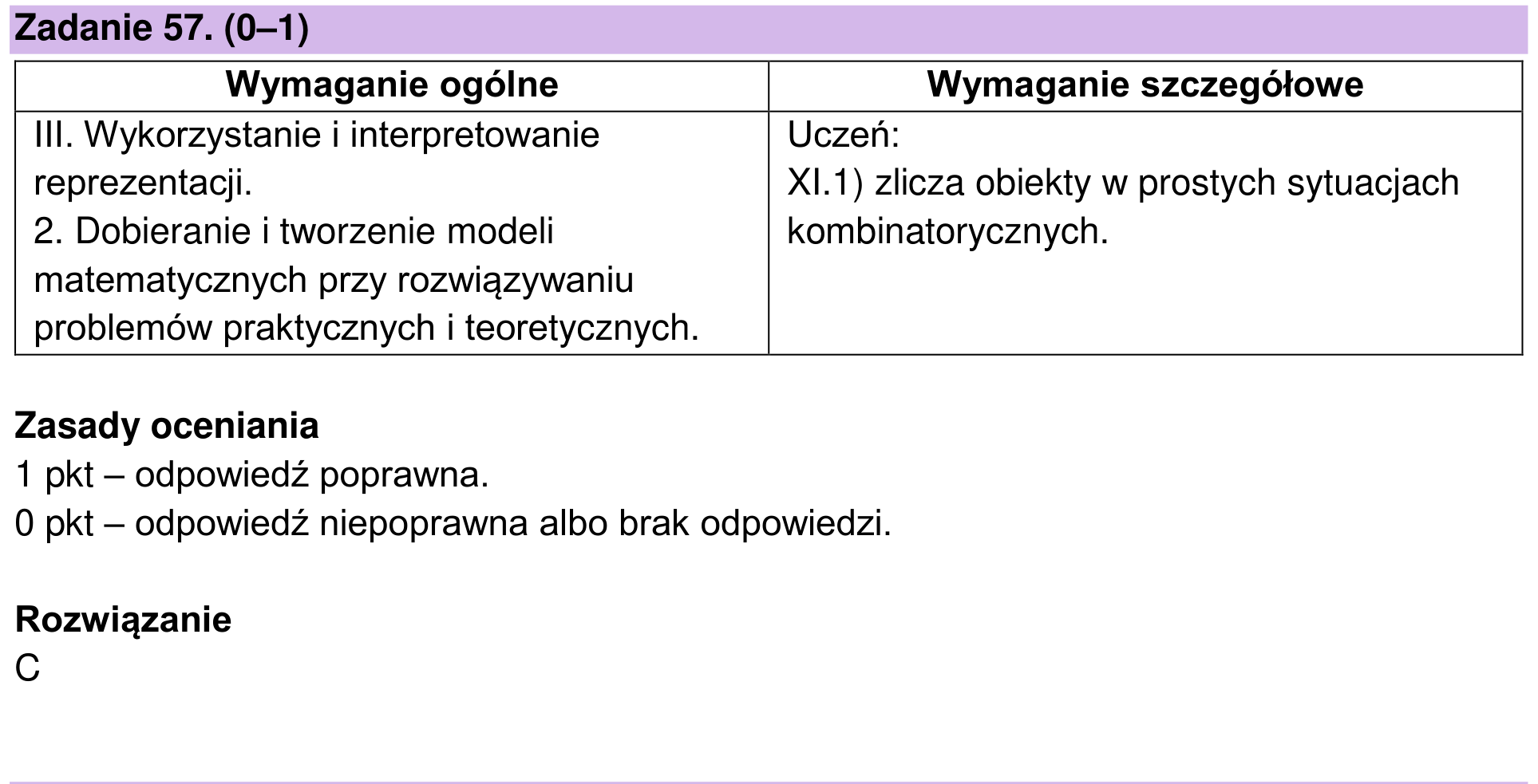 Zbiór zadań 2022 – podstawa, odpowiedź do zadania 57