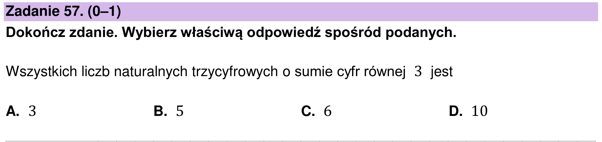Zbiór zadań 2022 – podstawa, zadanie 57
