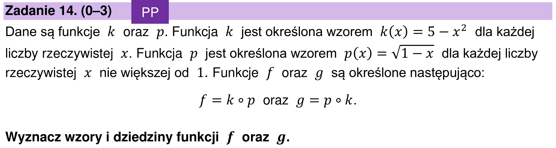 Zbiór zadań 2022 – rozszerzenie, zadanie 14