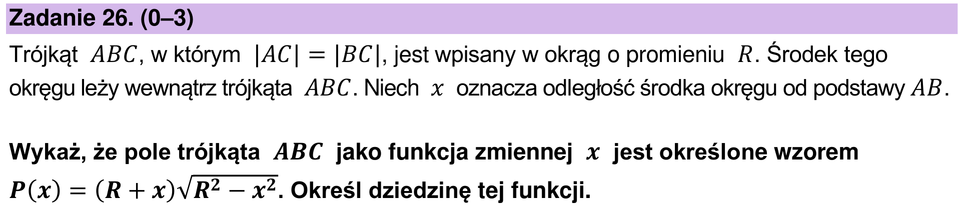 Zbiór zadań 2022 – rozszerzenie, zadanie 26