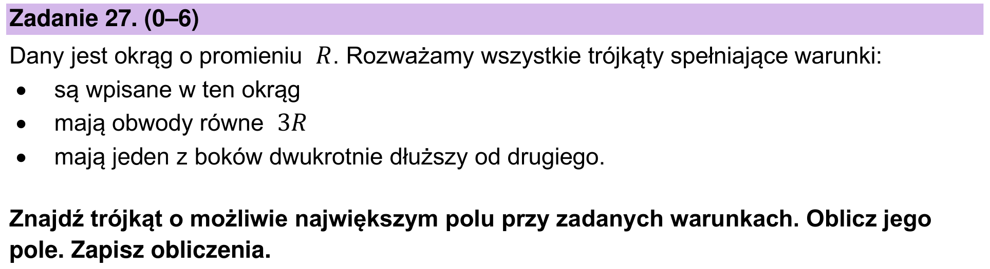 Zbiór zadań 2022 – rozszerzenie, zadanie 27
