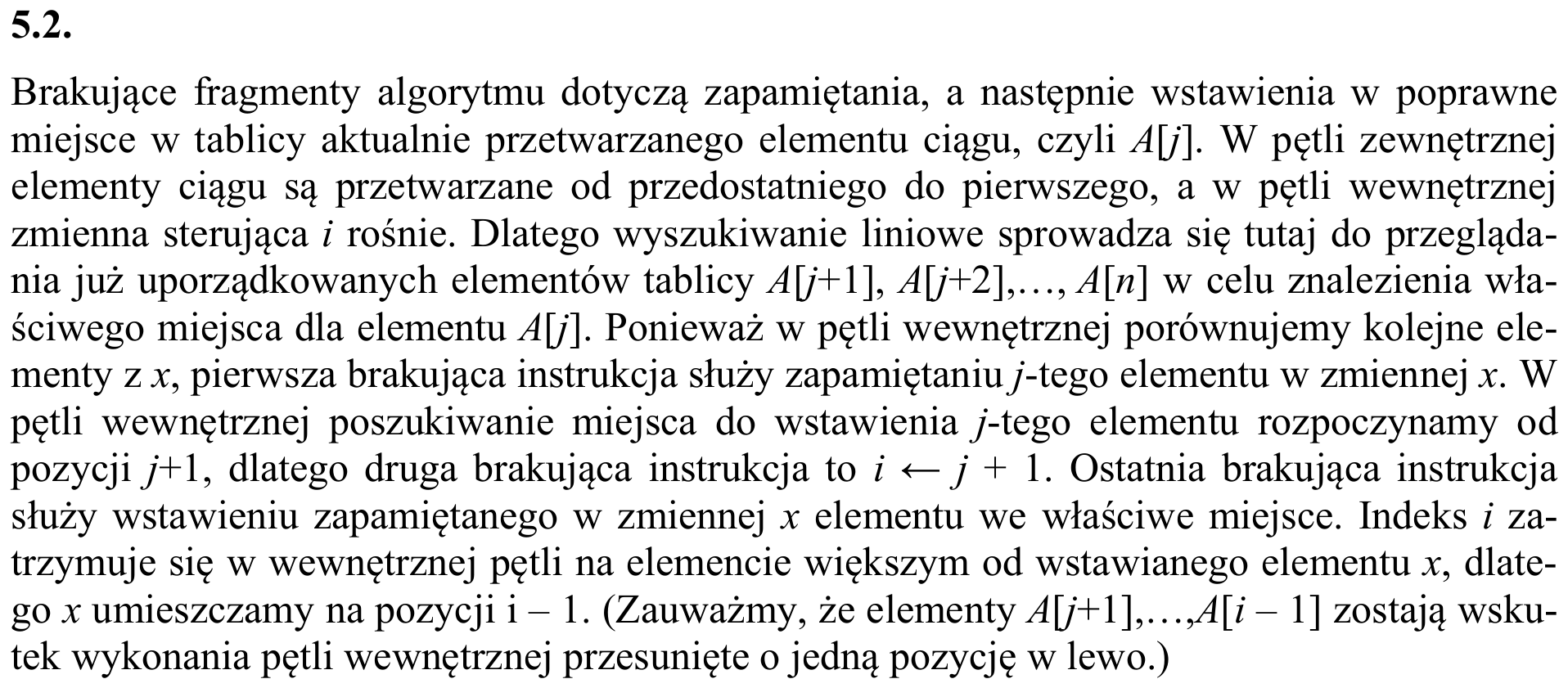 Zbiór zadań 2015, komentarz do zadania 5.2